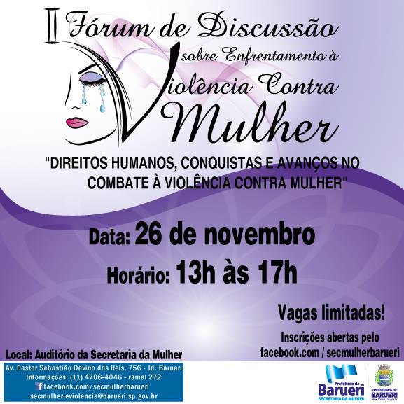 II Fórum sobre à enfrentamento Violência contra a Mulher