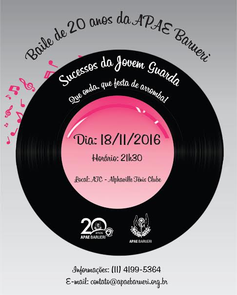 Baile Beneficente da Apae “Sucessos da Jovem Guarda”