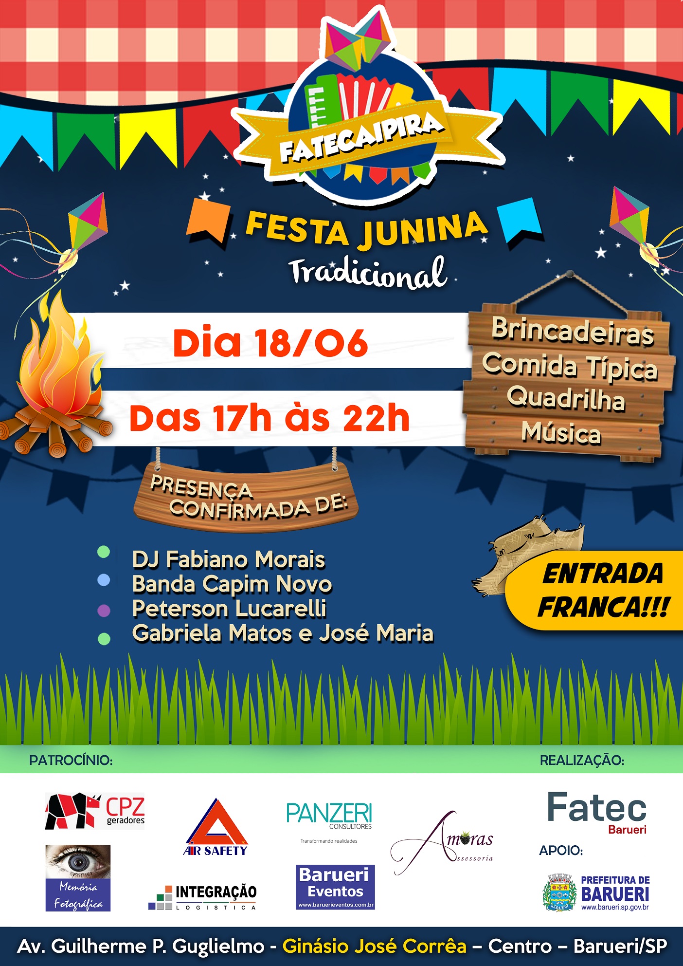 Festa Junina Tradicional em Barueri : FATECAIPIRA