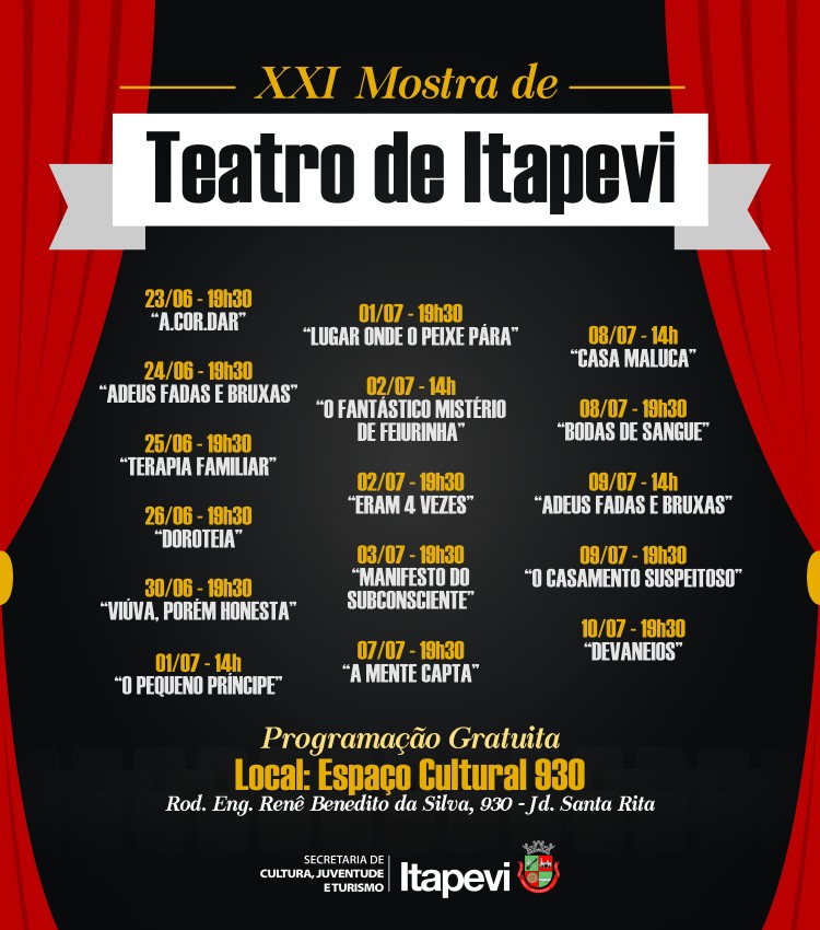 XXI Mostra de Teatro de Itapevi