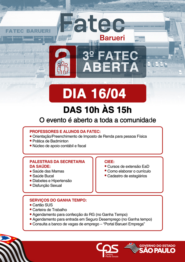 3°Fatec Aberta – Fatec Barueri