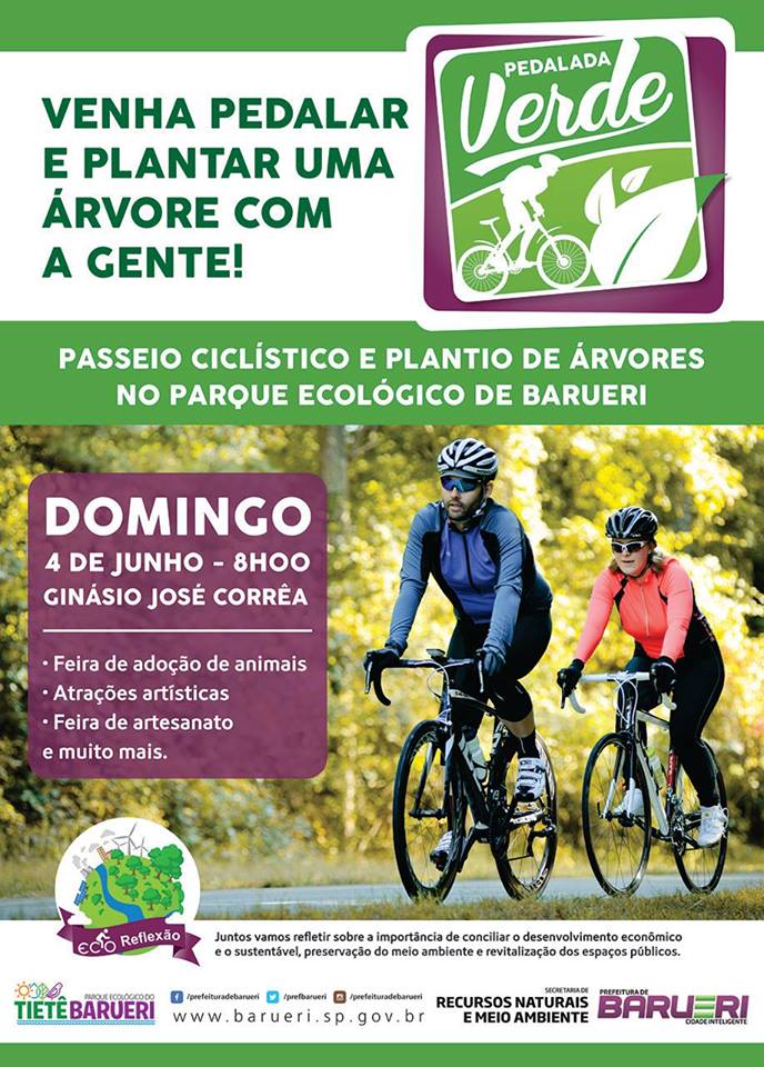 Pedalada Verde – Passeio Ciclístico e plantio de árvores