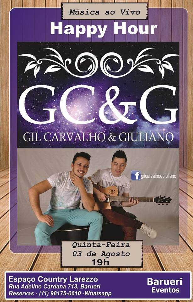 Happy Hour Larezzo com Gil Carvalho & Giuliano