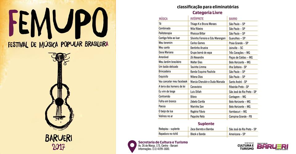 Femupo – Festival da Música Popular Brasileira de Barueri