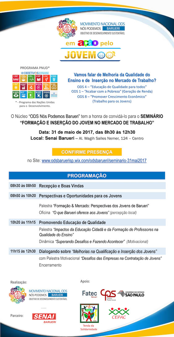 SEMINÁRIO “Formação e Inserção do Jovem no Mercado de Trabalho”