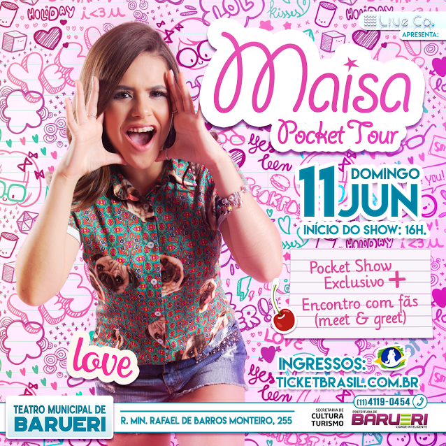 Pocket Tour e Encontro com Fãs com Maisa Silva em Barueri
