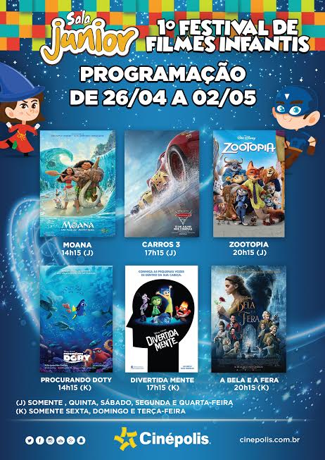 1º Festival de Filmes Infantis – Cinépolis Alphaville