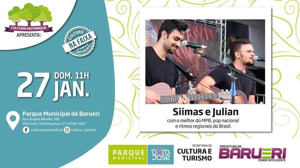 Cultura no Parque com Siimas e Julian