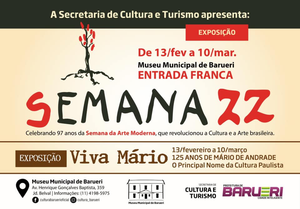 Exposição “Semana 22” no Museu Municipal de Barueri