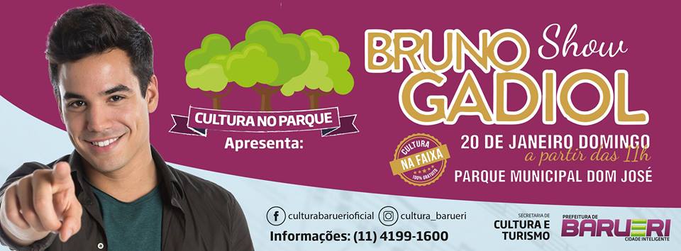 Cultura no parque com Bruno Gadiol