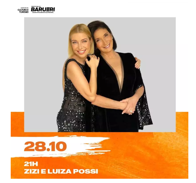 Show com Zizi Possi e Luiza Possi em Barueri