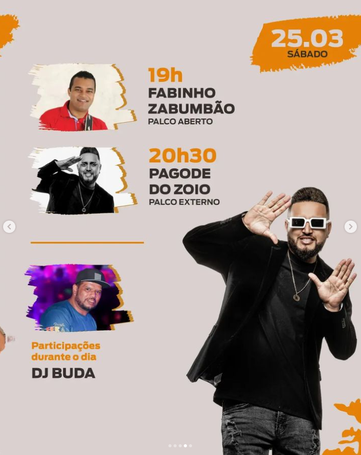 74º Aniversário de Barueri – Programação de Shows – 25/03 (Sábado)