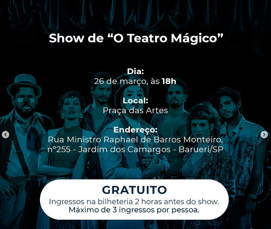 Show de “O Teatro Mágico”  