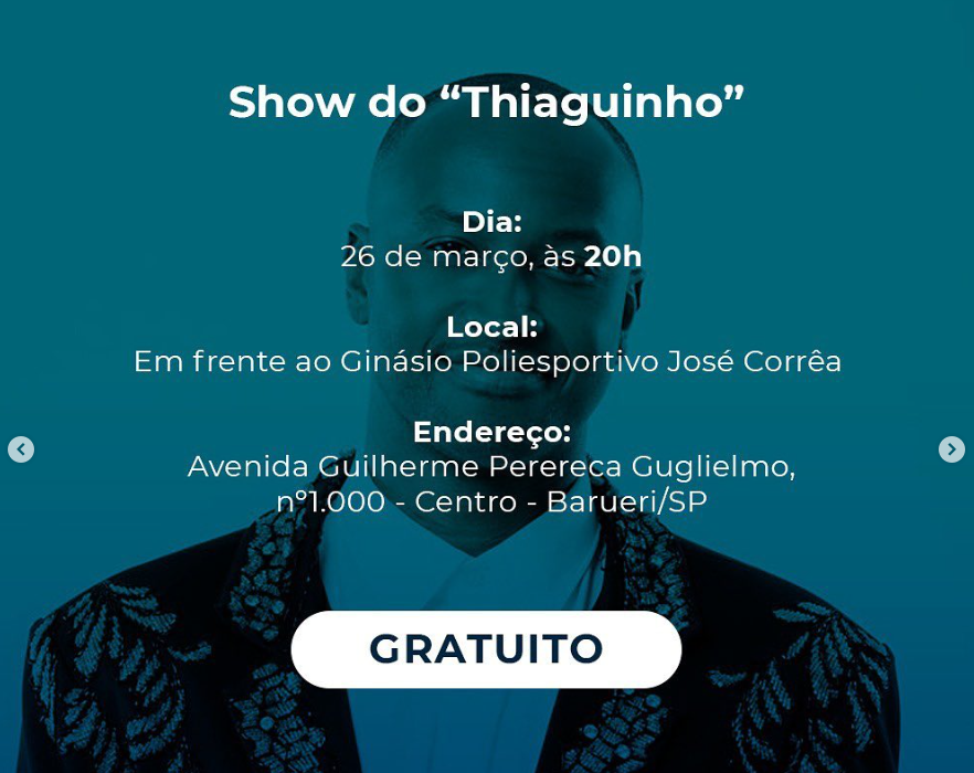 Show do “Thiaguinho” 