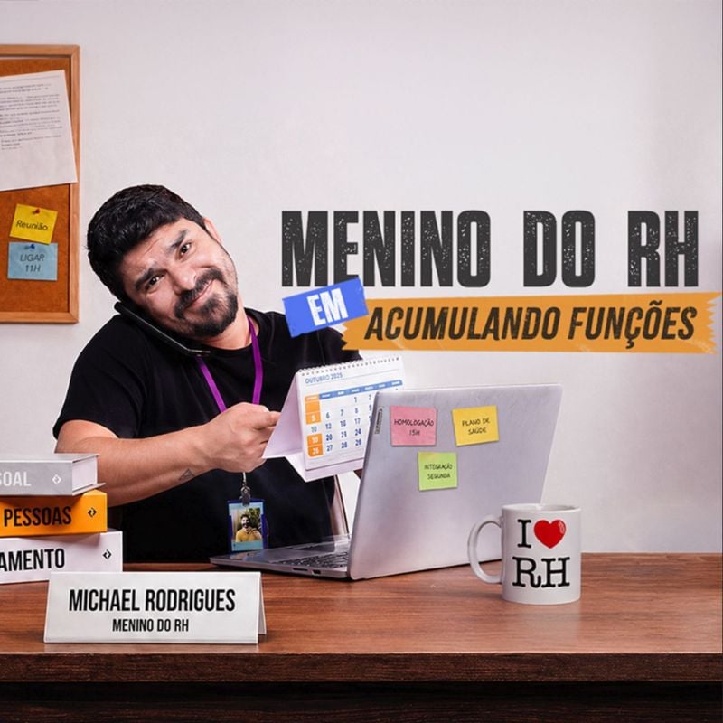 MENINO DO RH em ACUMULANDO FUNÇÕES – Stand Up com Michael Rodrigues