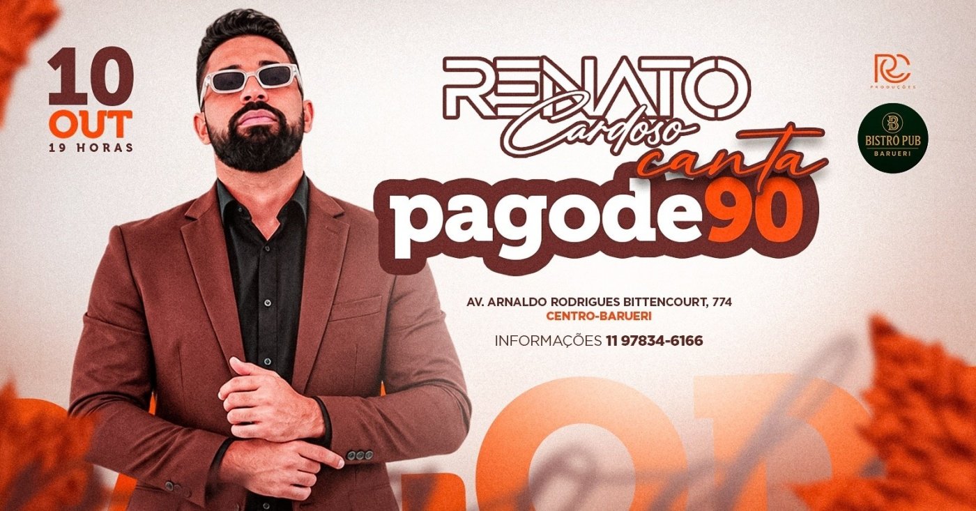1ª Edição Renato Cardoso Canta Pagode 90