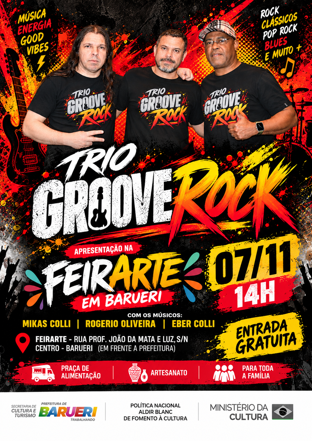 Trio Groove Rock na Feirarte