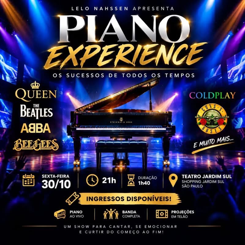Piano Experience com o pianista Lelo Nahssen